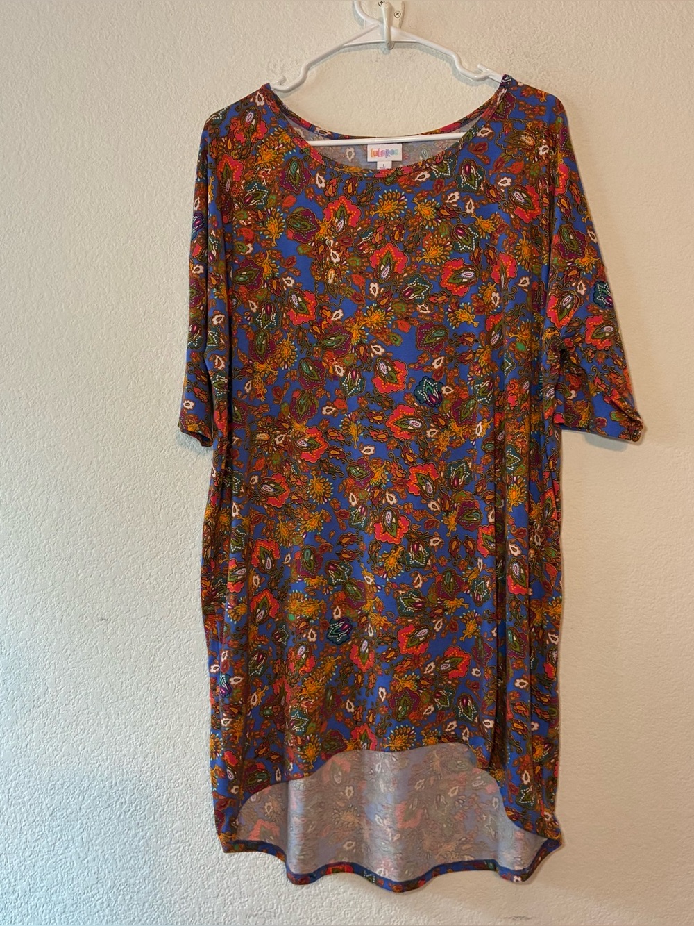 Lularoe Tunic Multicolored Blouse, Large